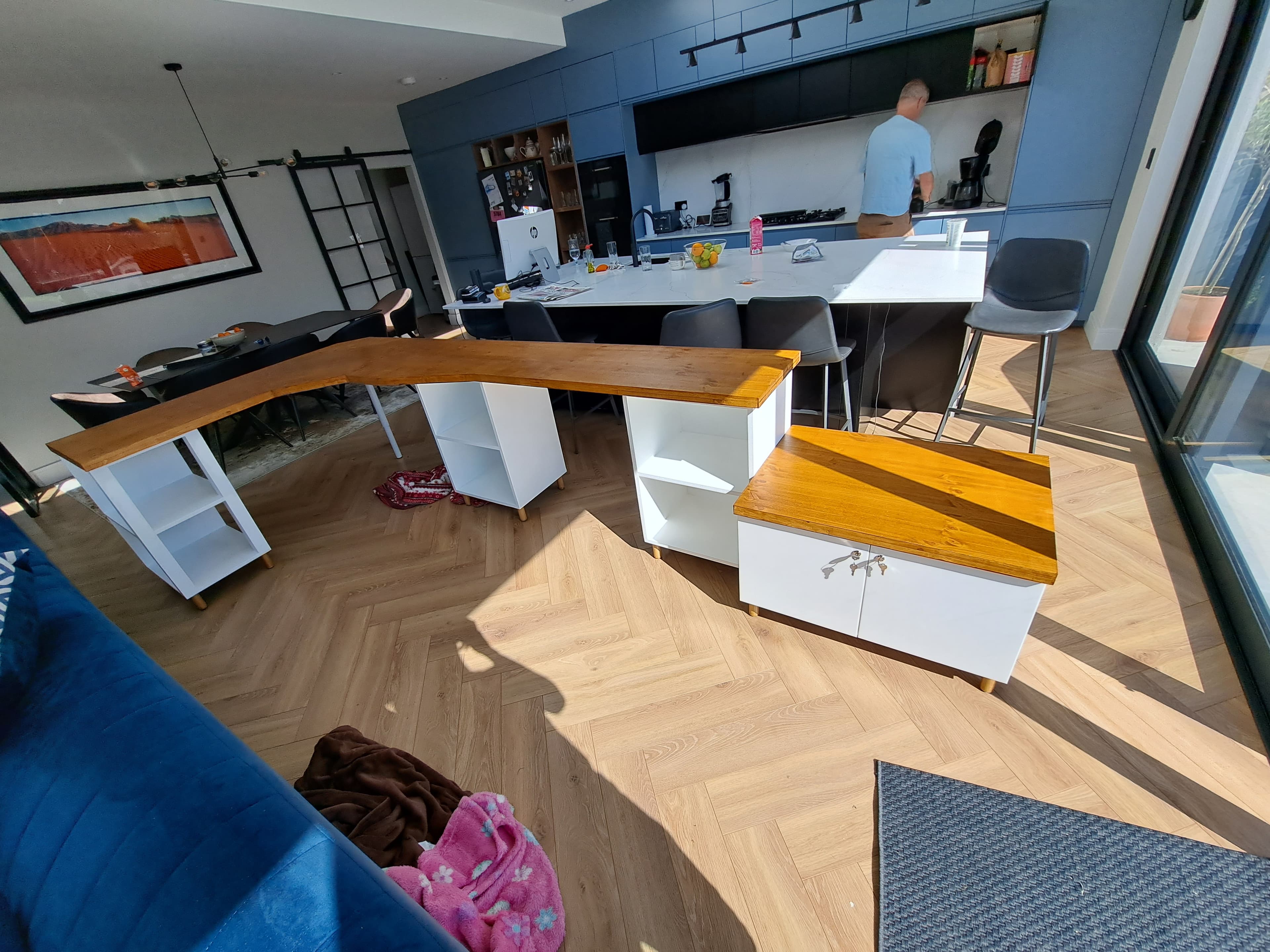 test fitting the assembly