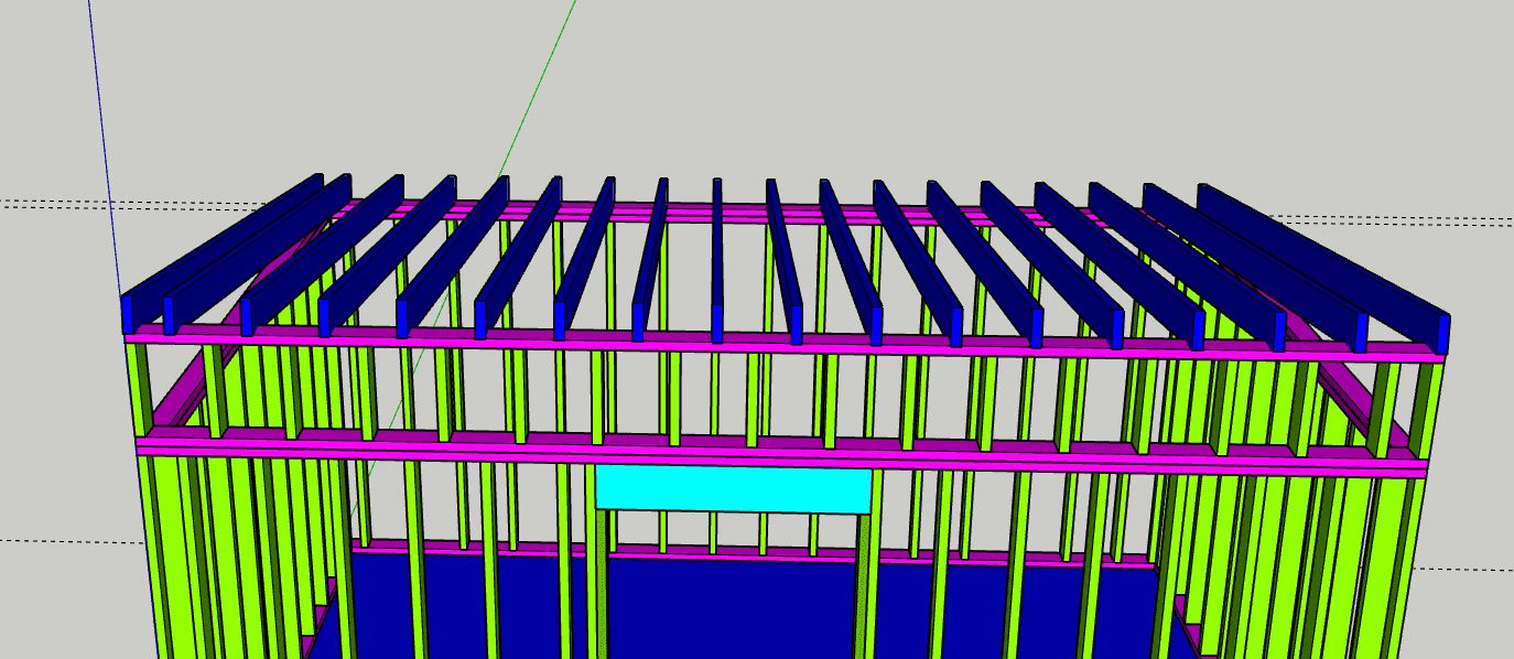 CAD model of garden room