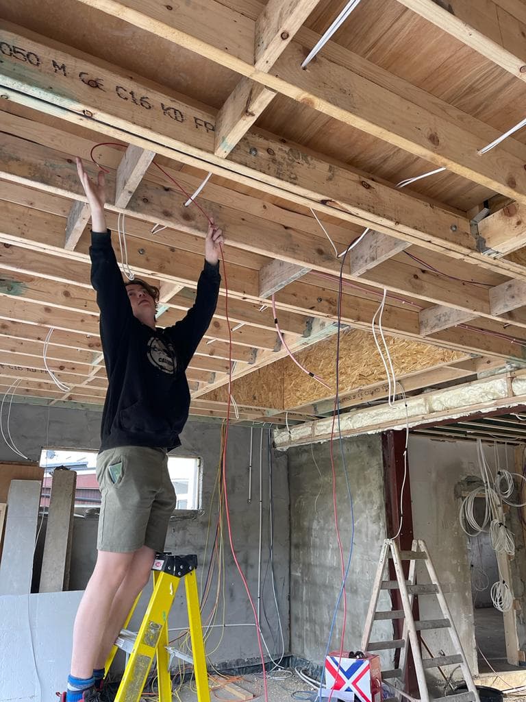 Running cables in the kitchen