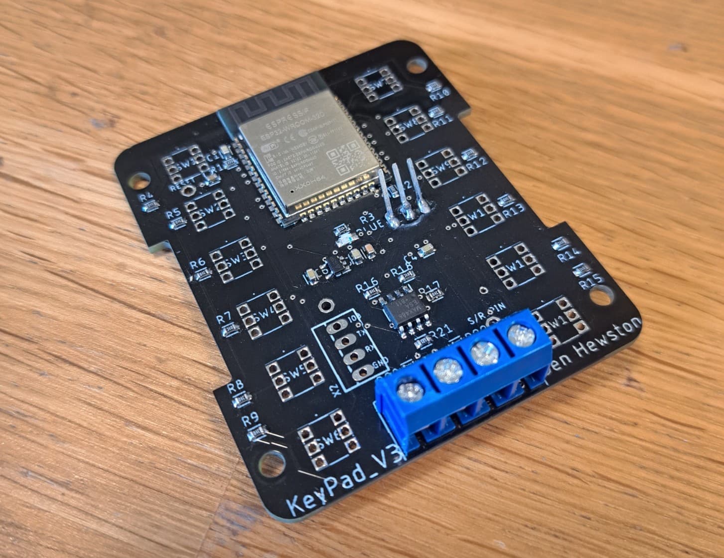 Version 3 assembled PCB